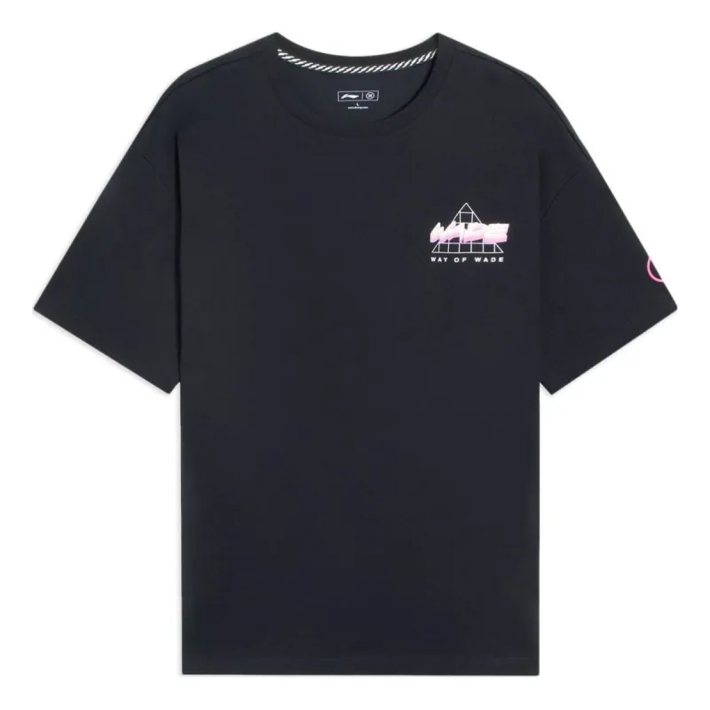 Li-Ning Way Of Wade Graphic T-shirt 'Black' AHSS783-7 sold by KicksCrew