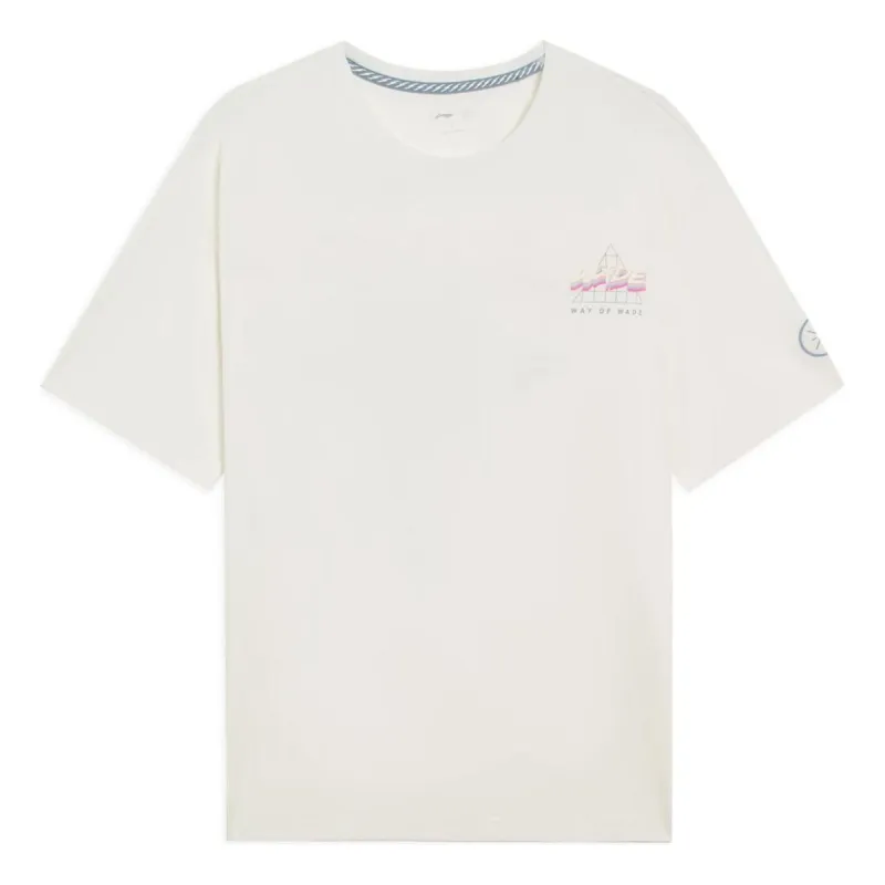 Li-Ning Way Of Wade Graphic T-shirt 'Creamy White' AHSS783-4 sold by KicksCrew
