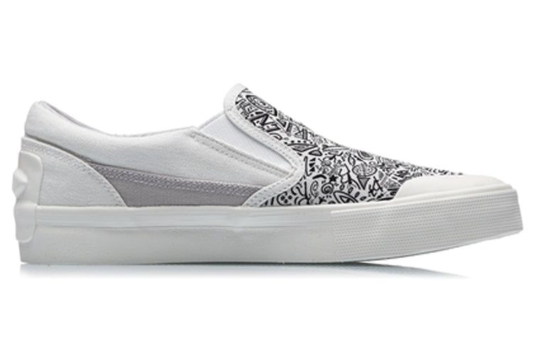(WMNS) Li-Ning SLIP-ON 'White Grey' AECR014-1 sold by KicksCrew product image thumbnail 2