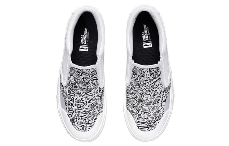 (WMNS) Li-Ning SLIP-ON 'White Grey' AECR014-1 sold by KicksCrew product image thumbnail 4