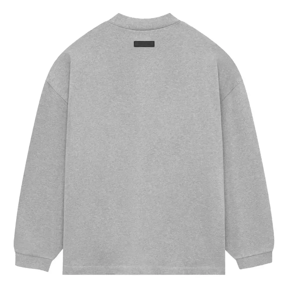 Fear of God Essentials SS24 Heavy Jersey Long-Sleeve T-Shirt 'Light Heather Grey' 125SP242016F sold by KicksCrew product image thumbnail 2
