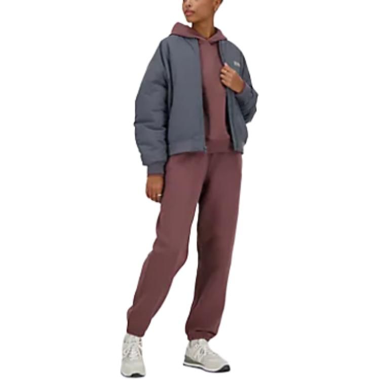 (WMNS) New Balance Linear Heritage Woven Bomber Jacket 'Graphite' WJ33507-GT sold by KicksCrew product image thumbnail 2