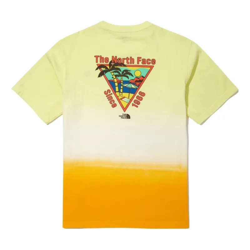 THE NORTH FACE SS22 Blue Marine T-shirt 'Yellow' NT7UN17C sold by KicksCrew