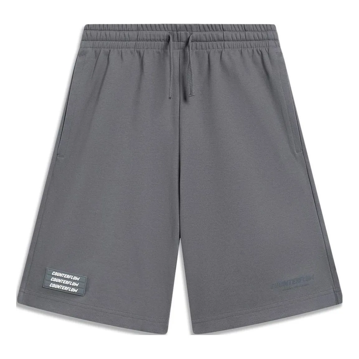 Li-Ning Counterflow Triple Logo Shorts 'Grey' AKST651-2 sold by KicksCrew