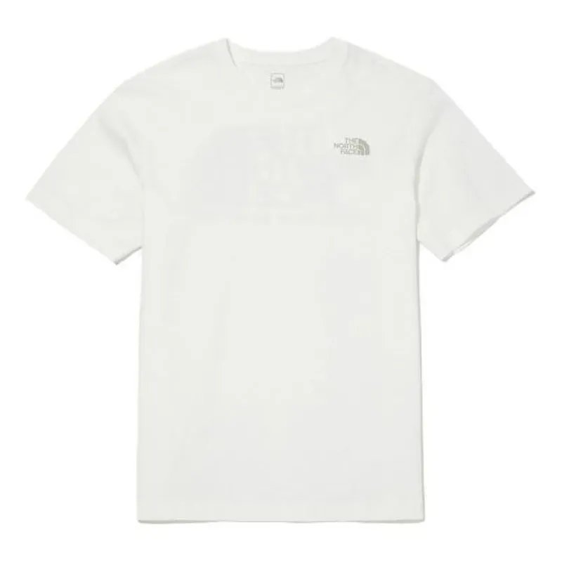 THE NORTH FACE Cotton Logo T-shirt 'White' NT7UN06B sold by KicksCrew