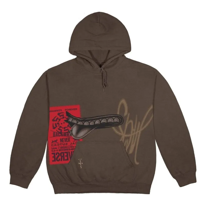Travis Scott Grin Hoodie 'Brown' CJFN-SS80 sold by KicksCrew