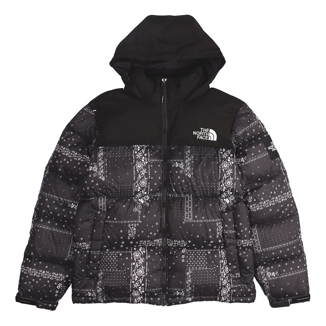 THE NORTH FACE Label Bandana Nuptse 'Black' NJ1DL60J sold by KicksCrew