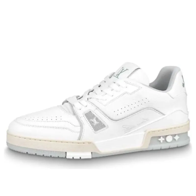 (WMNS) LOUIS VUITTON LV Trainer Sneakers 'White with Transparent' 1A9UP6 sold by KicksCrew