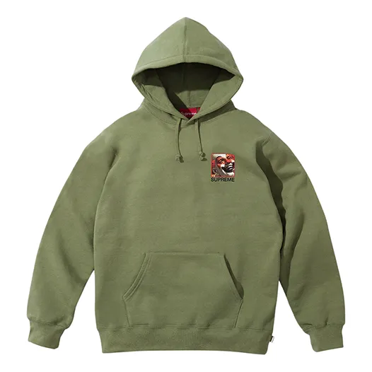 Supreme x Butthole Surfers Hooded Sweatshirt 'Olive Green Yellow' SUP-SS21-844 sold by KicksCrew