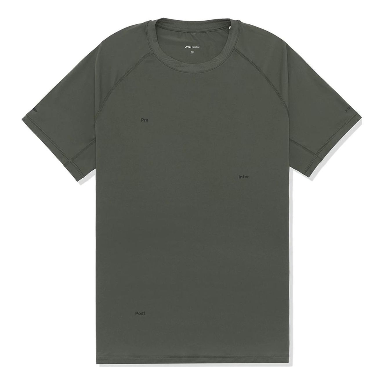 Li-Ning x Soulland Logo Slim Fit T-shirt 'Solanum Green' ATSSC73-1 sold by KicksCrew