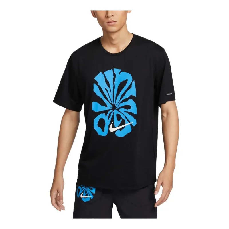 Nike Rise 365 Run Energy Dri-FIT Running T-Shirt Asia Sizing 'Black' FZ1081-010 sold by KicksCrew