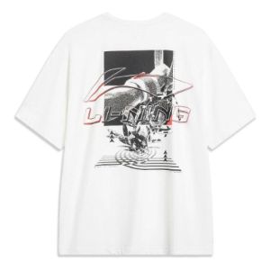 Li-Ning Sports Classic Short Sleeve T-shirt 'White' AHST447-2 sold by KicksCrew