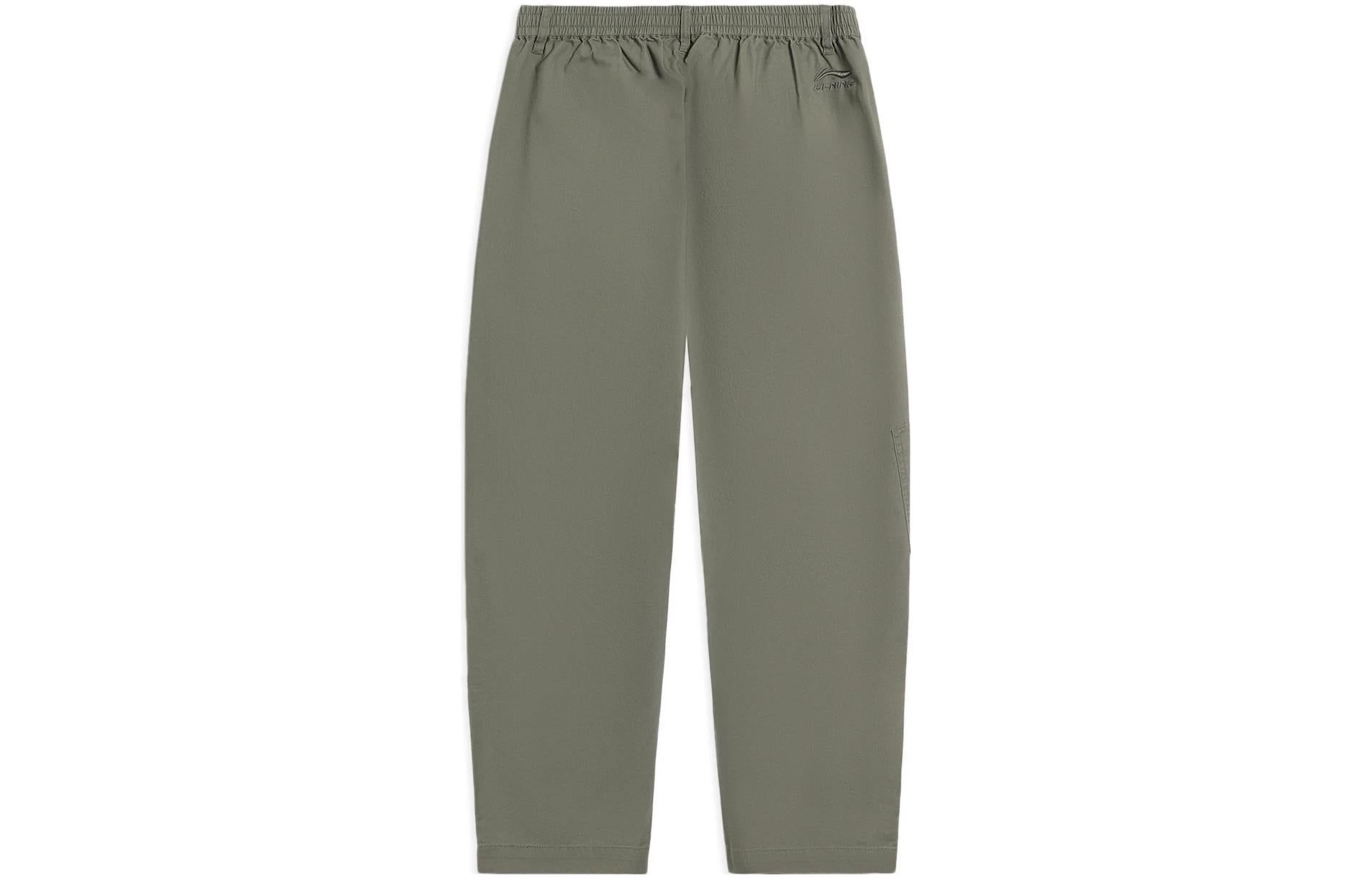Li-Ning Counterflow Logo Straight Pants 'Green' AKXS843-1 sold by KicksCrew product image thumbnail 2