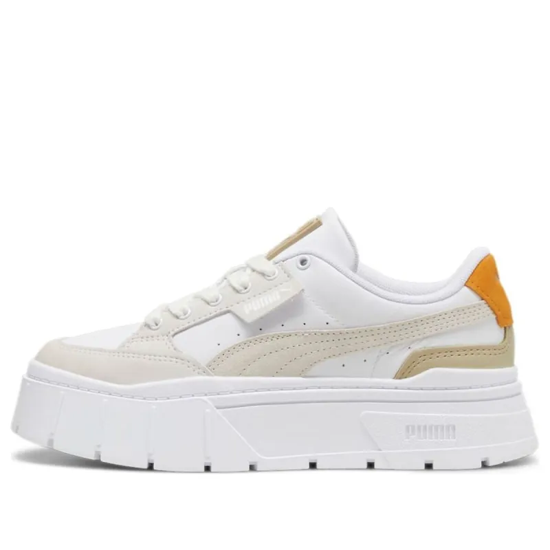 (WMNS) PUMA Mayze Stack Luxe 'White Ginger Tea' 389853-12 sold by KicksCrew