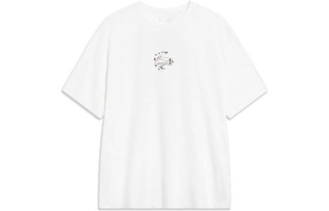 Li-Ning Sports Classic Short Sleeve T-shirt 'White' AHST447-2 sold by KicksCrew