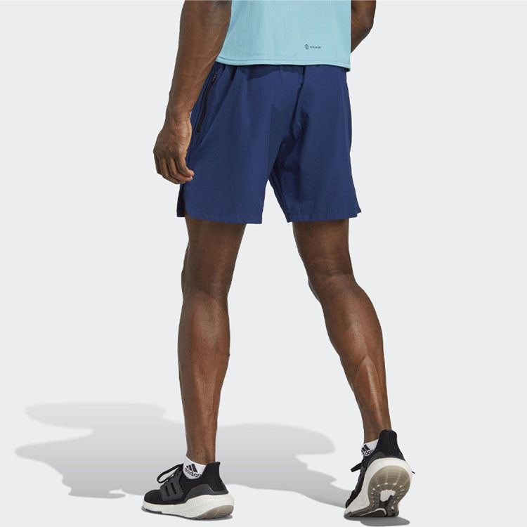 Adidas Workout Knurling Shorts 'Blue' IC2100 sold by KicksCrew product image thumbnail 3