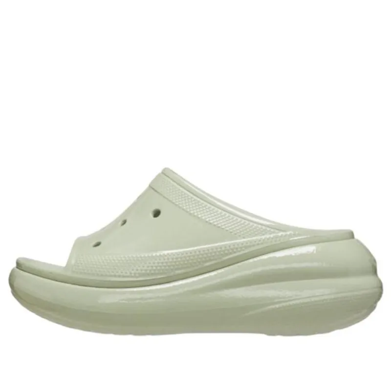 (WMNS) Crocs Crush High Shine Slides 'Light Green' 209648-3VS sold by KicksCrew
