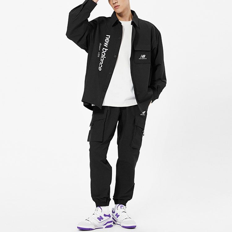 New Balance Logo Shirt 'Black' AMJ13367-BK sold by KicksCrew product image thumbnail 3