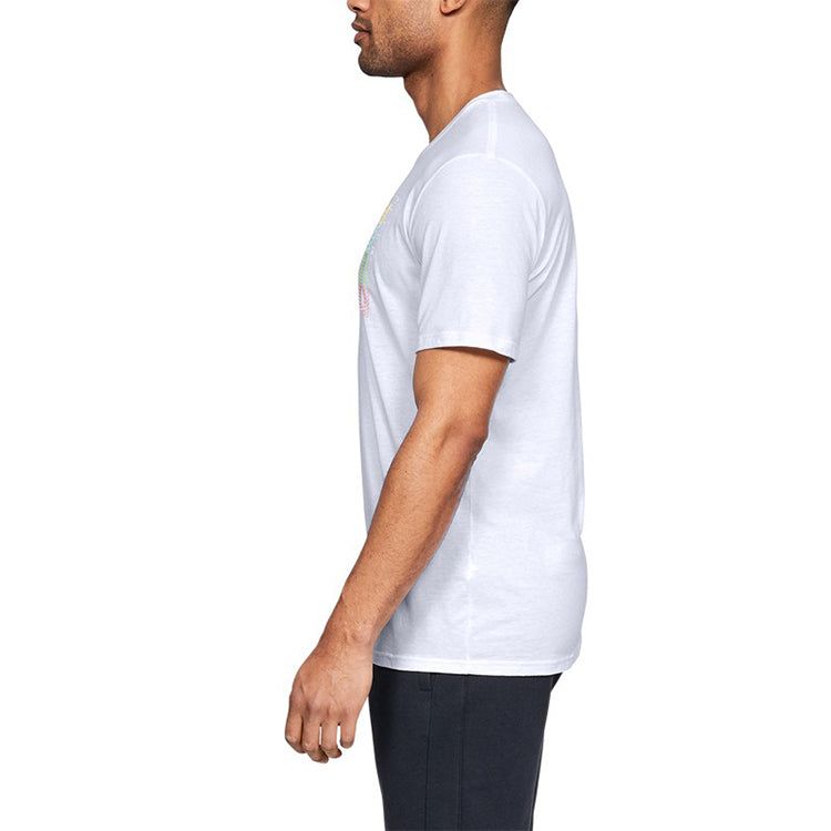 Under Armour Multi Logo T-shirt 'White' 1348433-100 sold by KicksCrew product image thumbnail 5
