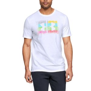 Under Armour Multi Logo T-shirt 'White' 1348433-100 sold by KicksCrew