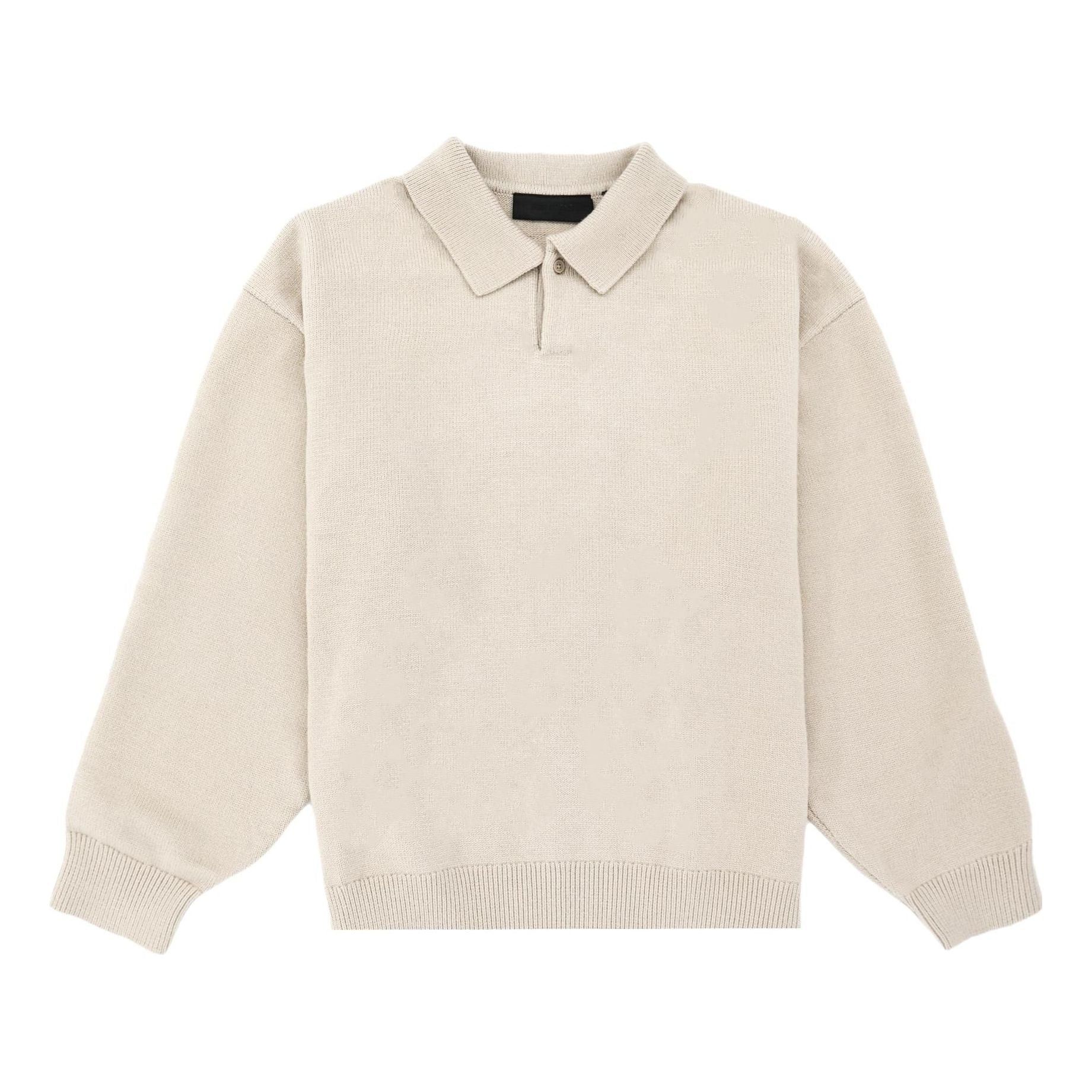 Fear of God Essentials FW23 Knit Polo Shirt 'Silver Cloud' 192BT232182F sold by KicksCrew
