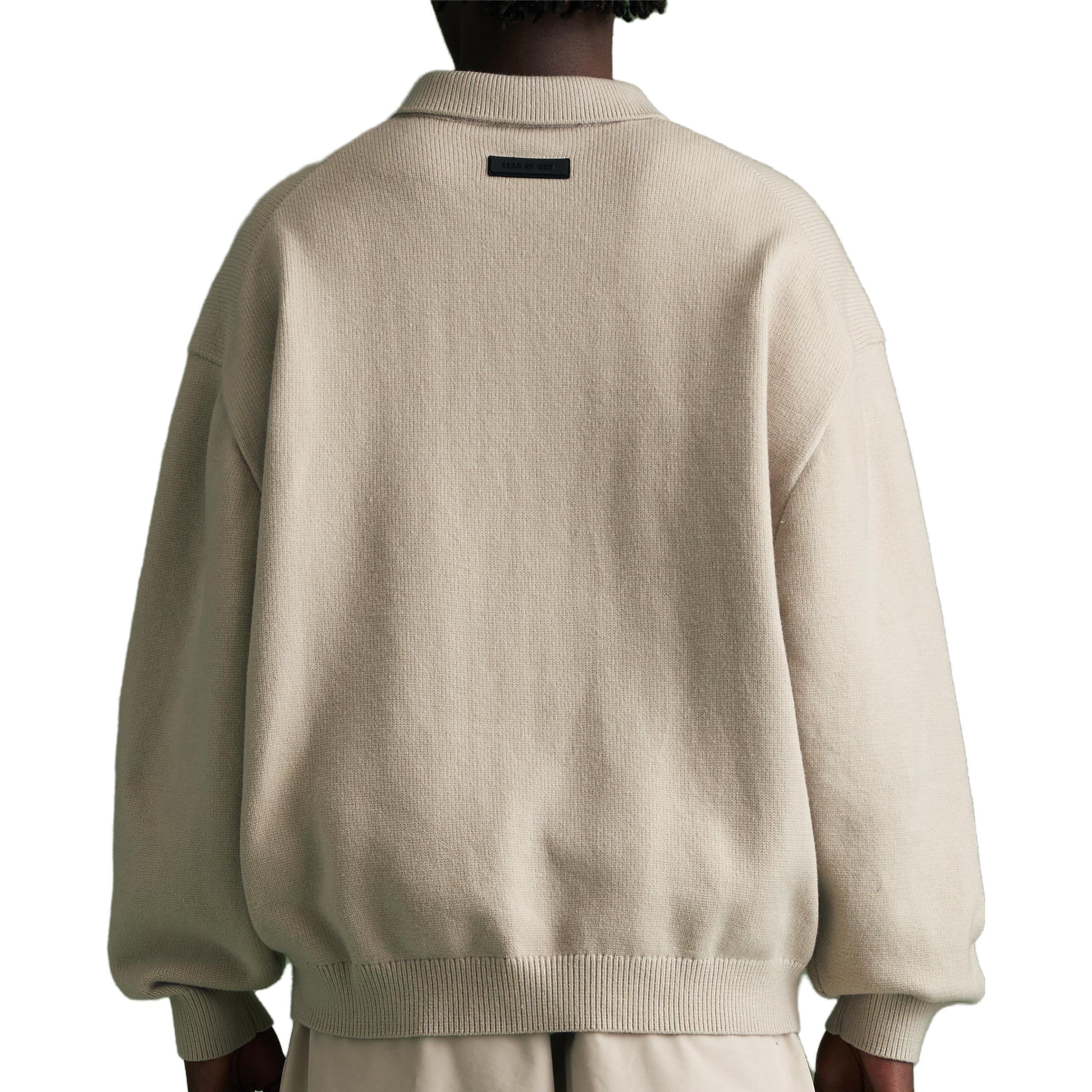 Fear of God Essentials FW23 Knit Polo Shirt 'Silver Cloud' 192BT232182F sold by KicksCrew product image thumbnail 5