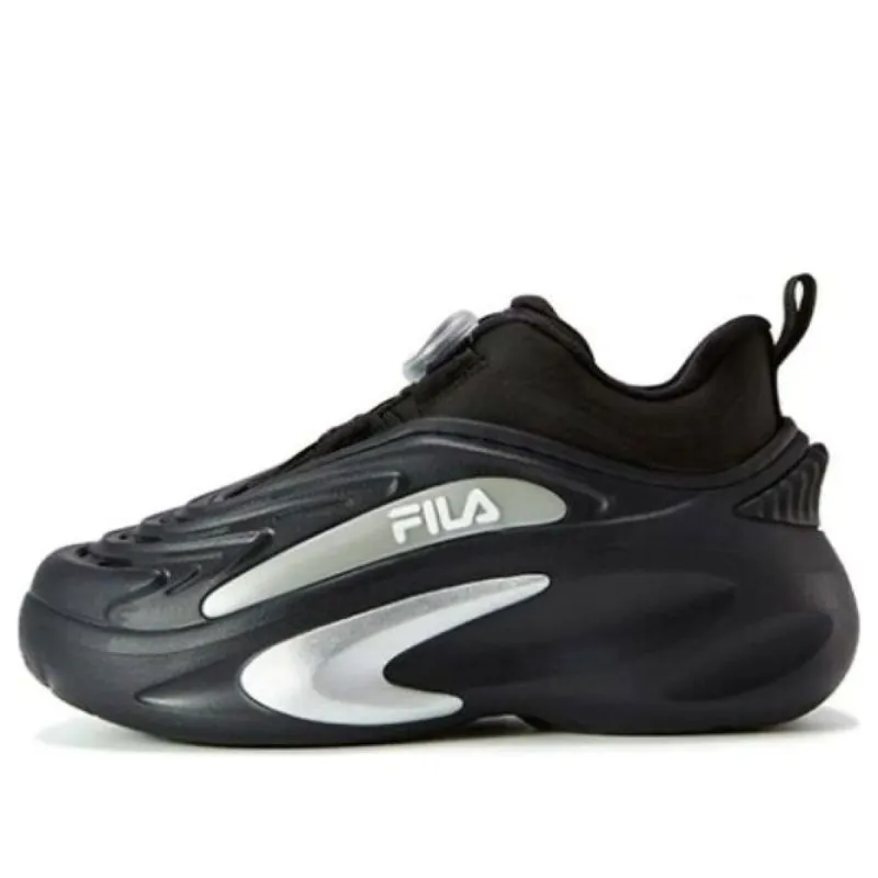 (GS) FILA Fashion Running Sneakers 'Black Silver' K15B241107FNS sold by KicksCrew