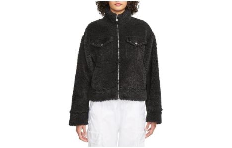 (WMNS) Air Jordan Jacket 'Black' FD7168-010 sold by KicksCrew