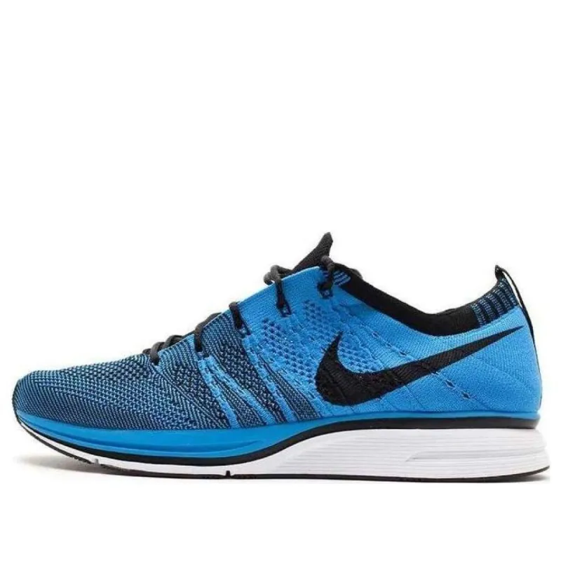 Nike Flyknit Trainer+ 'Blue Glow' 532984-440 sold by KicksCrew