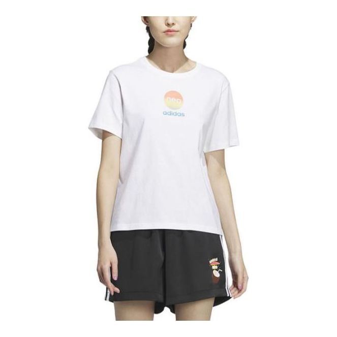(WMNS) adidas Neo Graphic T-Shirt 'White' IP3875 sold by KicksCrew