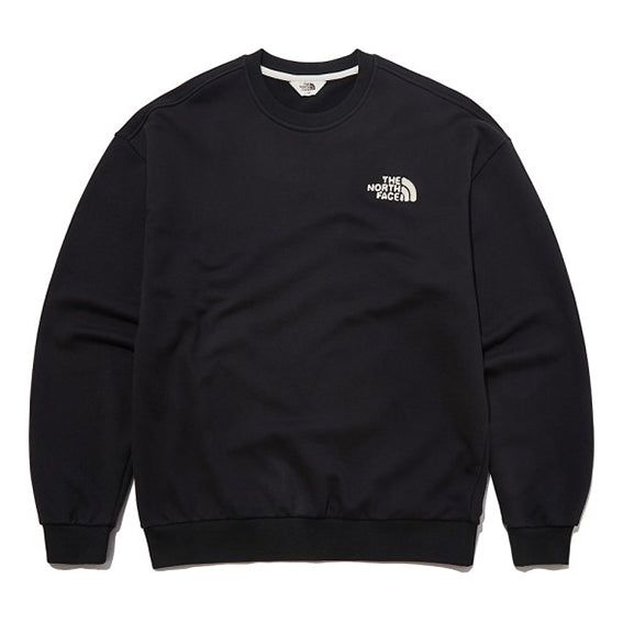 THE NORTH FACE Logo Cotton Basic Sweater 'Black' NM5ML51L sold by KicksCrew