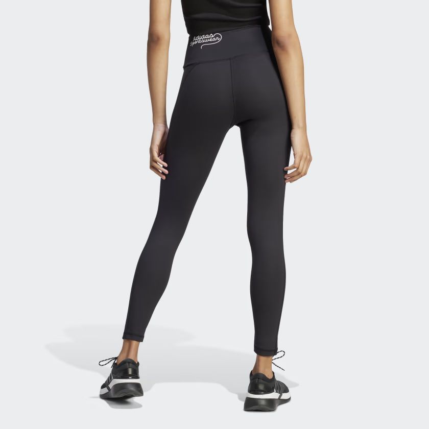 (WMNS) adidas Scribble Leggings 'Black' IJ8762 sold by KicksCrew product image thumbnail 3