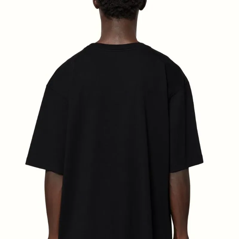 HERON PRESTON SS22 Abstract T-shirt 'Black Orange' HMAA026S22JER0031020 sold by KicksCrew product image thumbnail 3