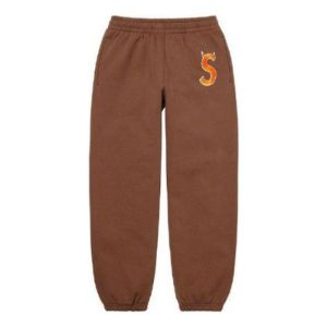 Supreme S Logo Sweatpants 'Brown Tan' SUP-FW22-023 sold by KicksCrew
