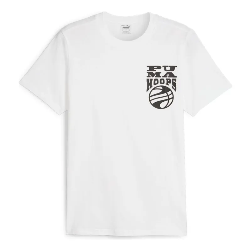 PUMA The Hooper Basketball T-shirt 'White' 624828-01 sold by KicksCrew