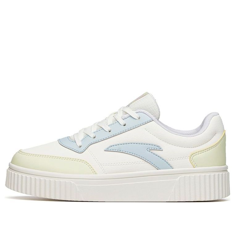 (WMNS) ANTA Low-Top Thick-Soled Skate Shoes 'White Blue Green' 922228005-4 sold by KicksCrew