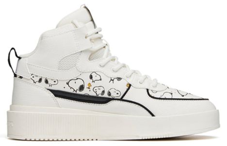 (WMNS) ANTA x SNOOPY Sportswear Casual Skate Shoes 'White Black' 922138011-8 sold by KicksCrew
