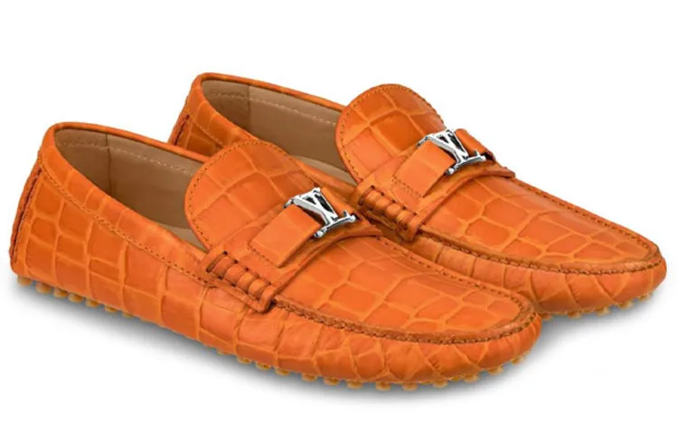 LOUIS VUITTON Hockenheim Moccasin Shoes 'Orange' 1A4U0Q sold by KicksCrew product image thumbnail 2