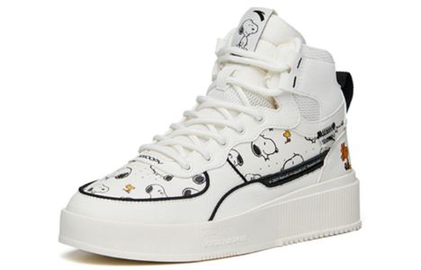 (WMNS) ANTA x SNOOPY Sportswear Casual Skate Shoes 'White Black' 922138011-8 sold by KicksCrew