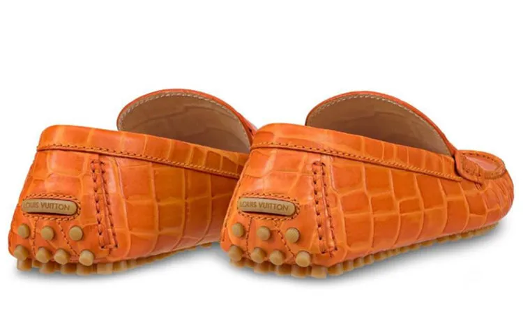 LOUIS VUITTON Hockenheim Moccasin Shoes 'Orange' 1A4U0Q sold by KicksCrew product image thumbnail 4