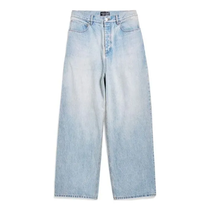 Balenciaga 24ss Baggyパンツ ライトブルー773763 xs Baggy Pants in Light Blue | Balenciaga US