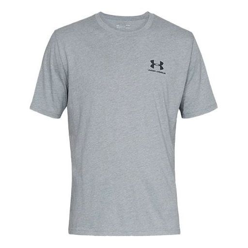 Under Armour Sportstyle Left Chest T-shirt 'Grey' 1326799-036 sold by KicksCrew