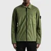 STONE ISLAND Supima Cotton Shirt Jacket 'Olive' 761512619-V0058 sold by KicksCrew