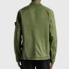 STONE ISLAND Supima Cotton Shirt Jacket 'Olive' 761512619-V0058 sold by KicksCrew