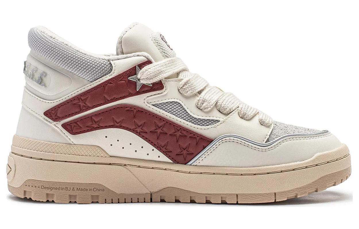 (WMNS) Li-Ning WeiWu Mid 'White Grey Red' AGCT498-1 sold by KicksCrew product image thumbnail 2