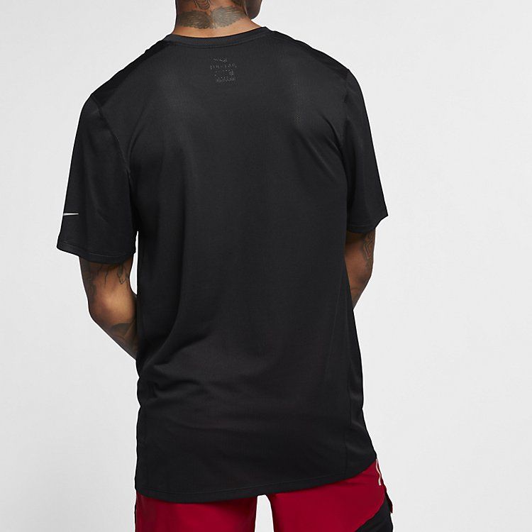 Nike Breathe Run Short Sleeve T-shirt 'Black' AJ7584-010 sold by KicksCrew product image thumbnail 3