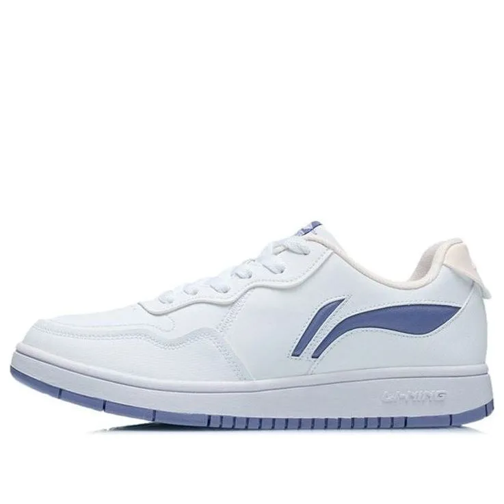 (WMNS) Li-Ning Skate Shoes 'White Blue' AGCR318-3 sold by KicksCrew