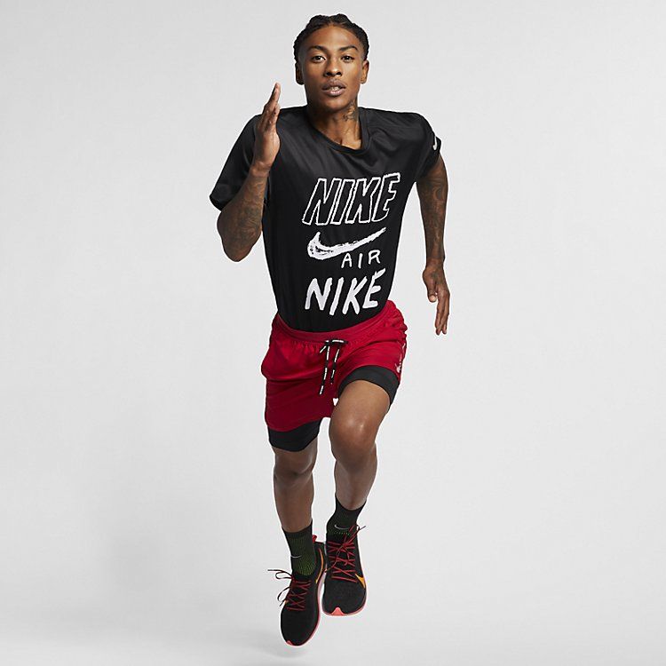 Nike Breathe Run Short Sleeve T-shirt 'Black' AJ7584-010 sold by KicksCrew product image thumbnail 5