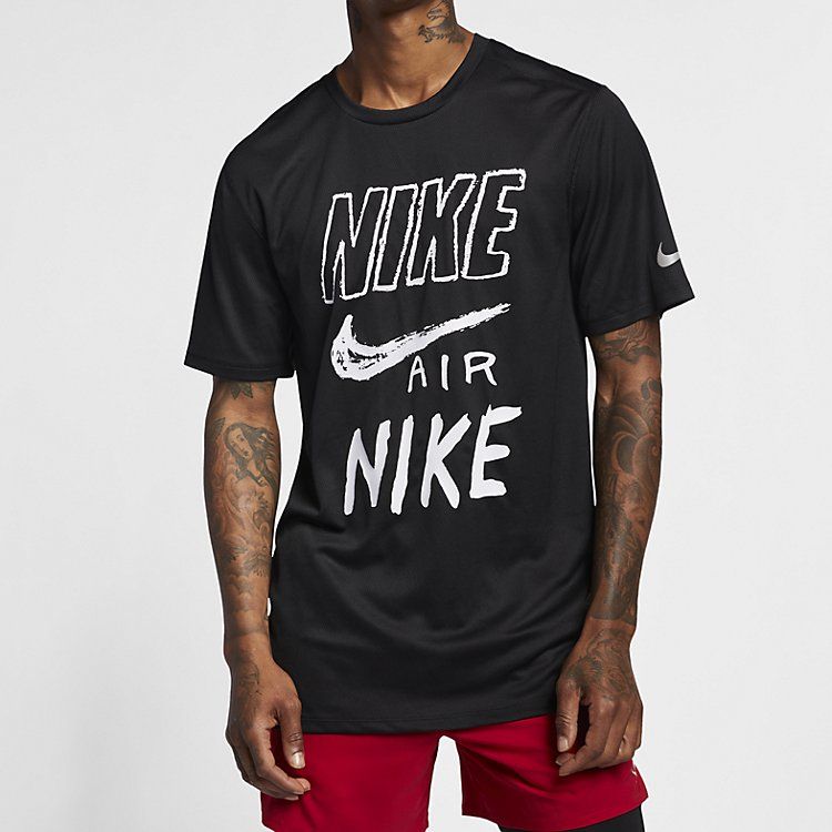 Nike Breathe Run Short Sleeve T-shirt 'Black' AJ7584-010 sold by KicksCrew product image thumbnail 2