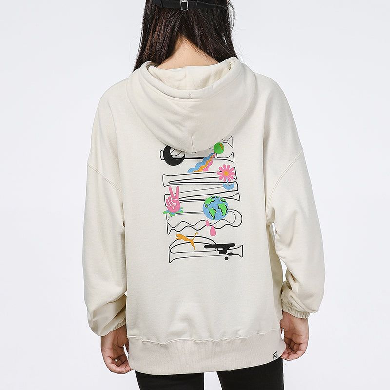 (WMNS) Puma Downtown Graphic Hoodie 'White' 533049-73 sold by KicksCrew product image thumbnail 5